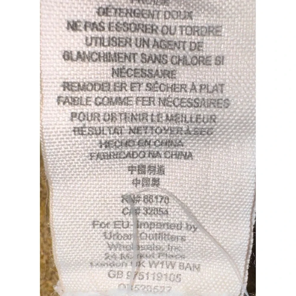 Free People Mock Neck Zip Front Textured Sweater Olive‎ Green XS - Picture 9 of 10